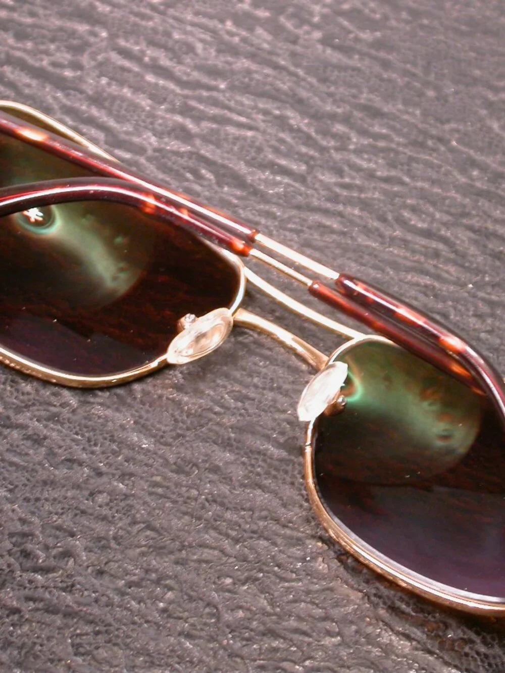 Seraphin Normandale Gold Tortoise Aviator Sunglasses HandMade Japan FRAME  Only